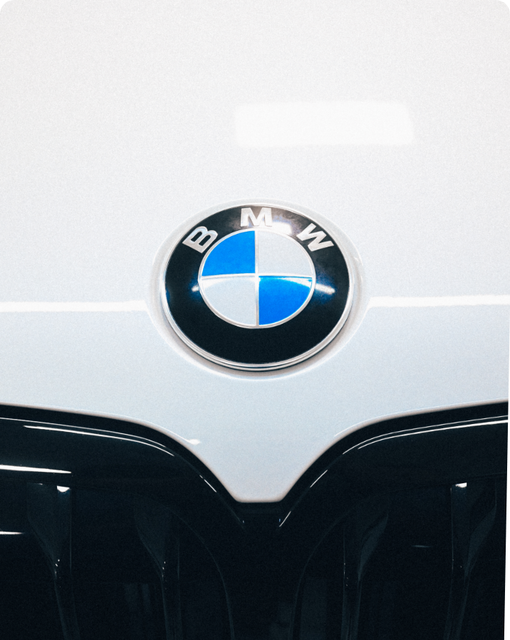 BMW glossy front-end after ceramic coating at T-Fat's Auto Spa in Tampa, FL.